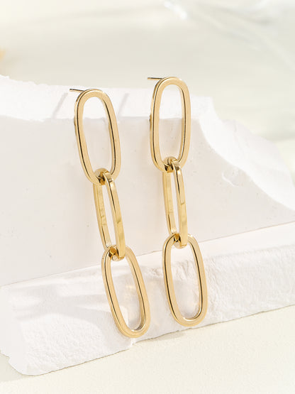 Sphere&Style Linked Chain Earrings