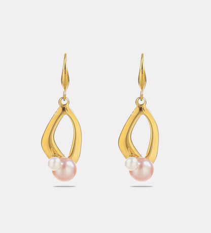 Sphere&Style Cultured Pearl Hoops Earrings