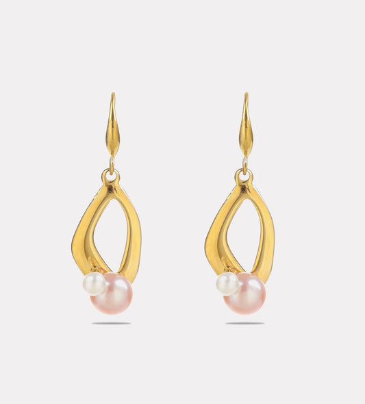 Sphere&Style Cultured Pearl Hoops Earrings