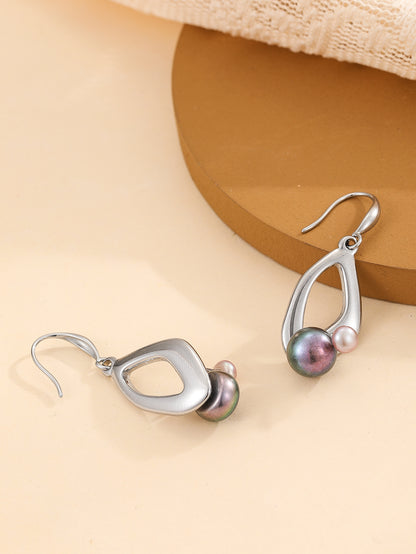 Sphere&Style Cultured Pearl Hoops Earrings