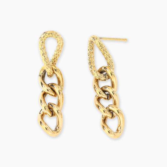 Sphere&Style Curb-Chain Drop Earrings